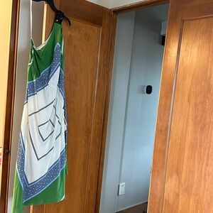 100% silk Tory Burch one shoulder dress